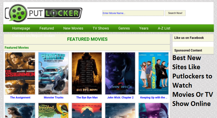 Best New Sites Like Putlockers to Watch Movies Or TV Show Online