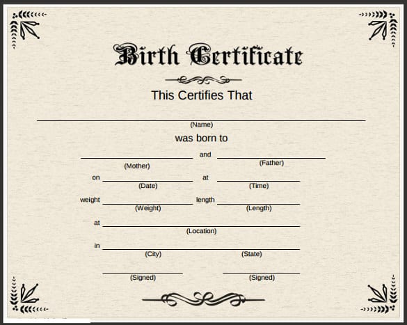 Birth Certificate An ideal proof to apply for most government documents