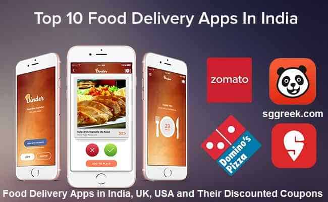Top Food Delivery Apps in India, UK, USA and Their Discounted Coupons