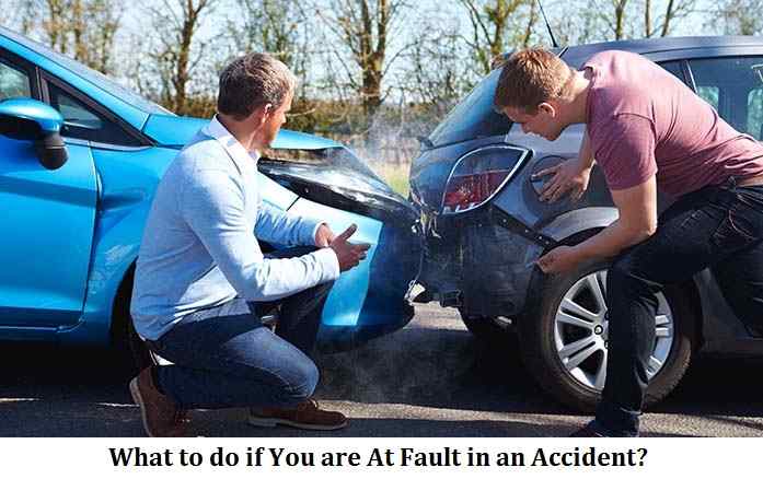 What to do if You are At Fault in an Accident