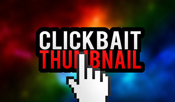 Clickbait thumbnail video