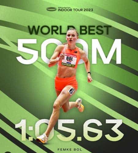 Femke Bol 500m Race