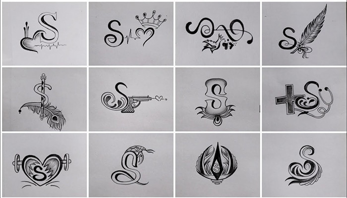 S Letter Tattoo Designs